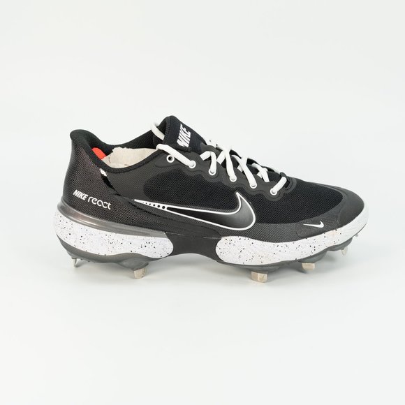 Nike Alpha Huarache Elite 3 Low 'Black White' CK0746-010 Baseball Cleats - Picture 2 of 8